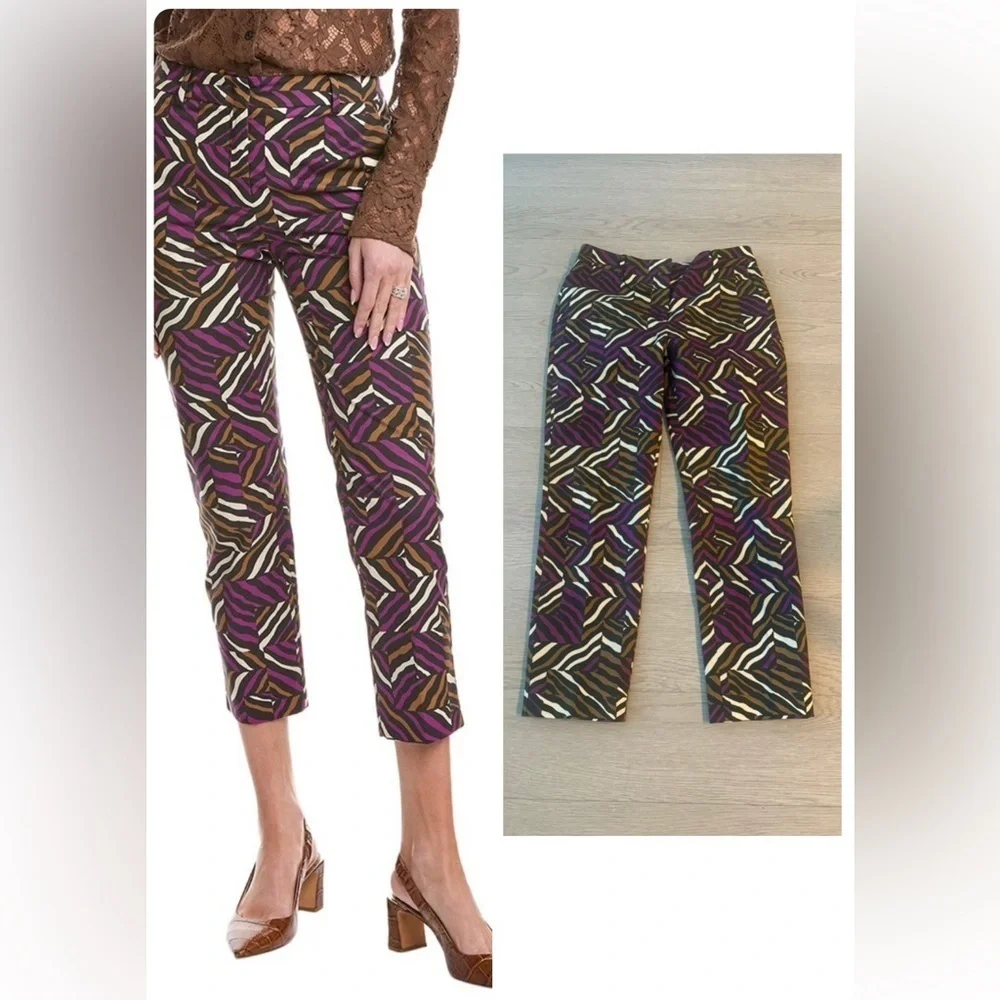 Weekend Max Mara Ravello Colorful Trouser Size 8 - Picture 1 of 5